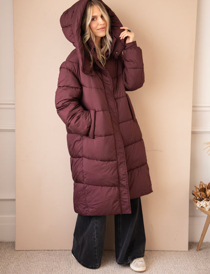 Wrapped Up Puffer Mulberry - Jacket