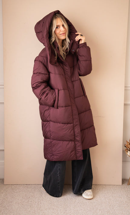 Wrapped Up Puffer Mulberry - Jacket