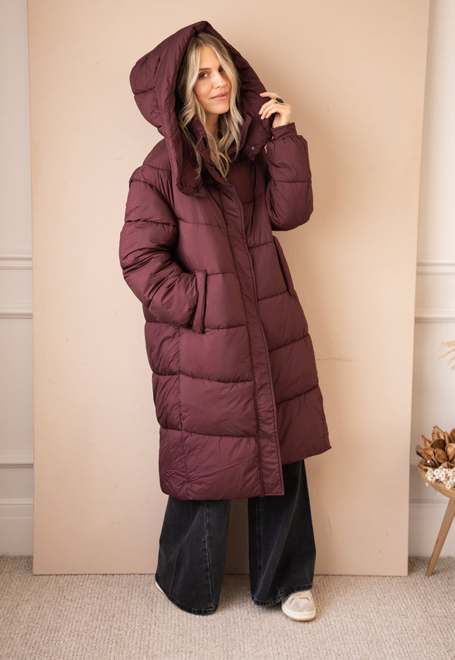 Wrapped Up Puffer Mulberry - Jacket