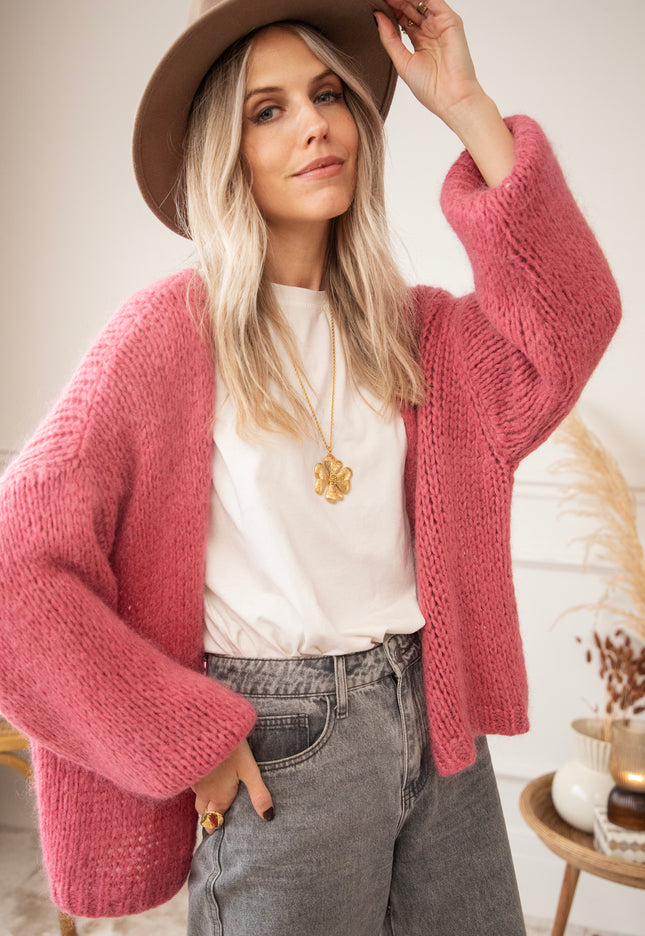 Strickjacke - Bernadette Odette - Rosa