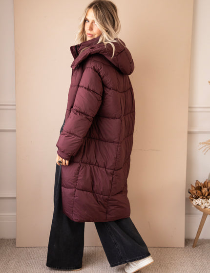 Wrapped Up Puffer Mulberry - Jacket