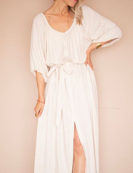 Lavina Beige - Maxi Jurk
