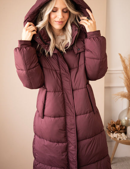 Wrapped Up Puffer Mulberry - Jacket
