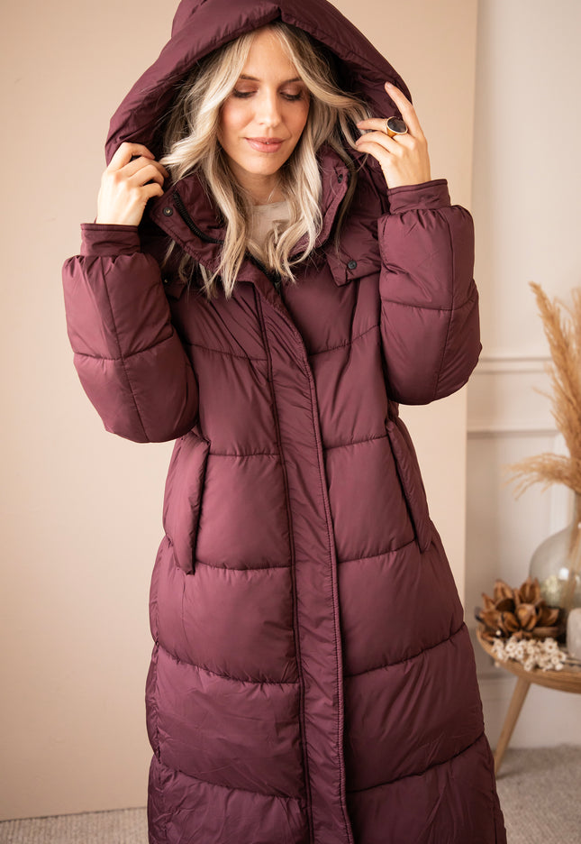 Wrapped Up Puffer Mulberry - Jacket