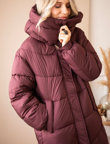Wrapped Up Puffer Mulberry - Jacket