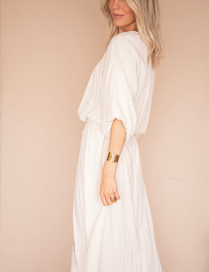 Lavina Beige - Maxi Jurk
