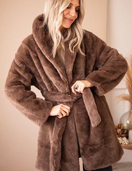 Fur & Fab Choco - Coat