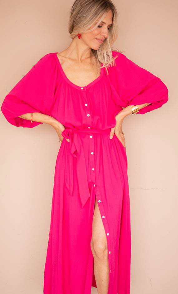 Lavina Fuchsia - Maxi Jurk