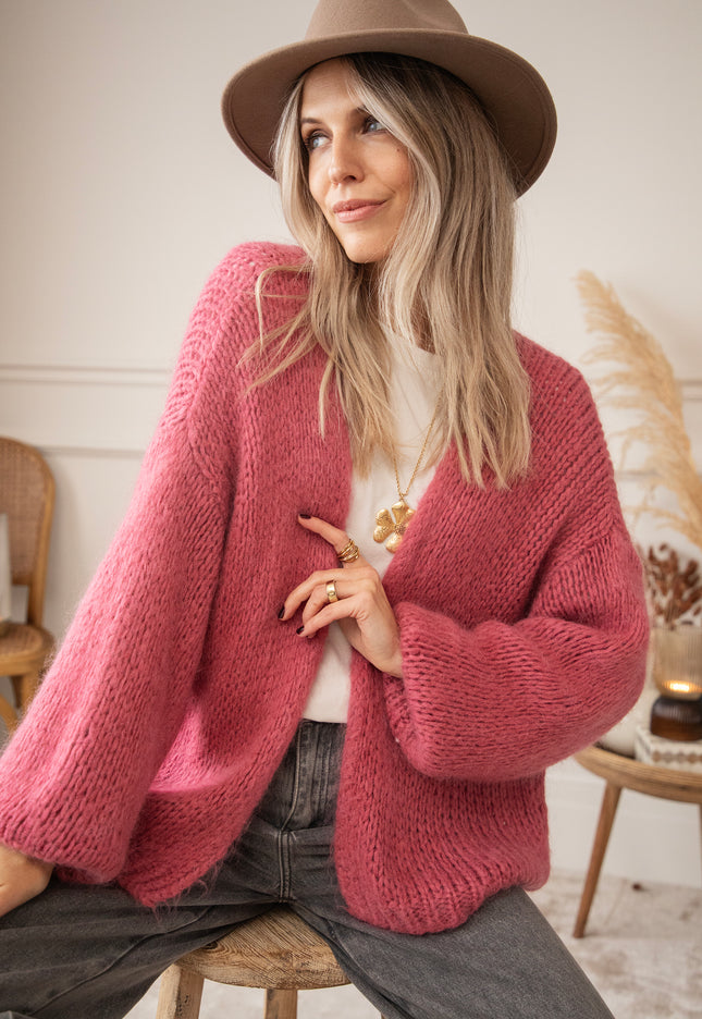 Strickjacke - Bernadette Odette - Rosa