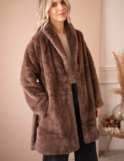 Fur & Fab Choco - Coat