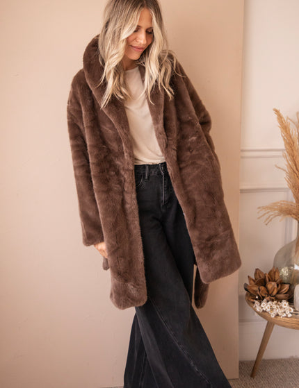 Fur & Fab Choco - Coat