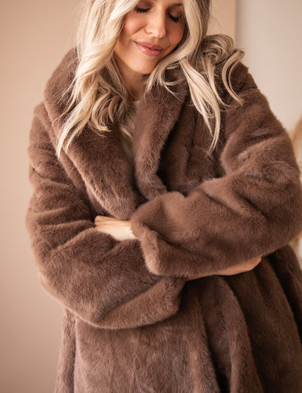 Fur & Fab Choco - Coat