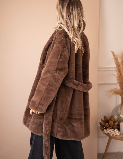 Fur & Fab Choco - Coat