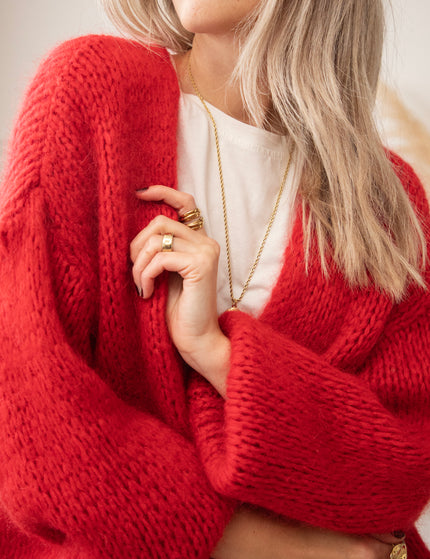 Strickjacke - Bernadette Odette - Rot