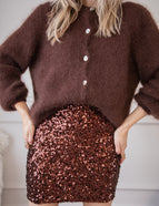 Sparkle All The Way Brown - Skirt