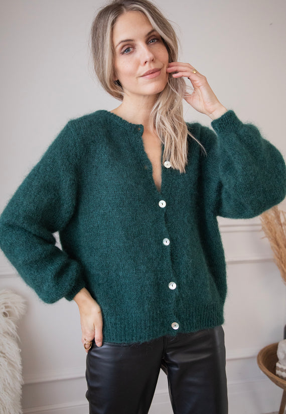 Meryl Dark Green - Cardigan