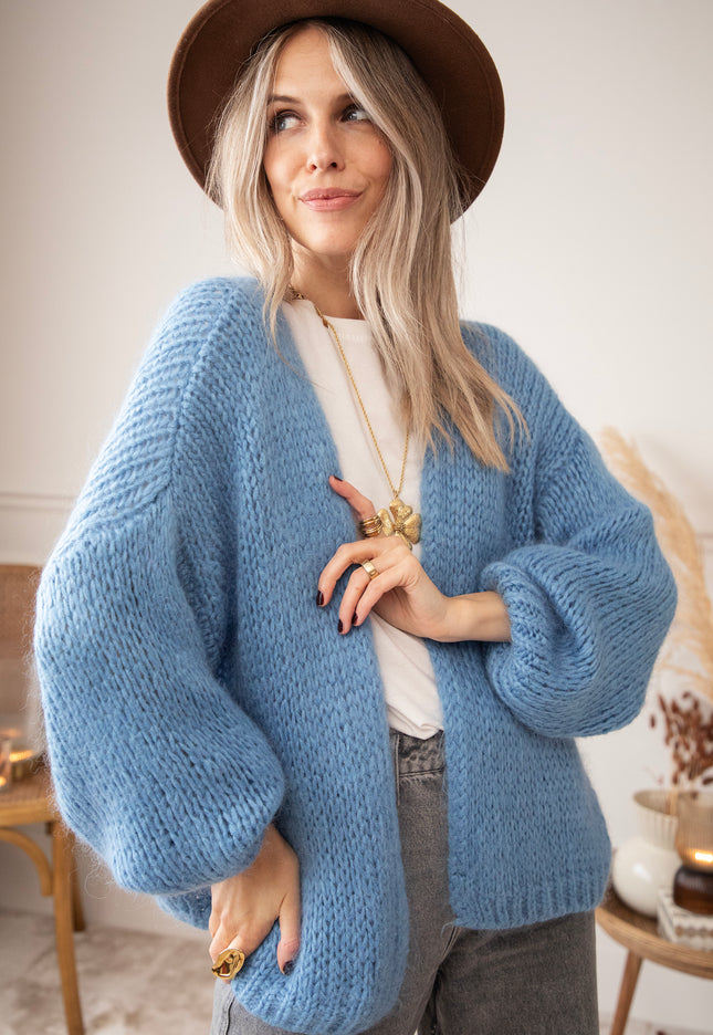 Strickjacke - Bernadette Odette - Blau