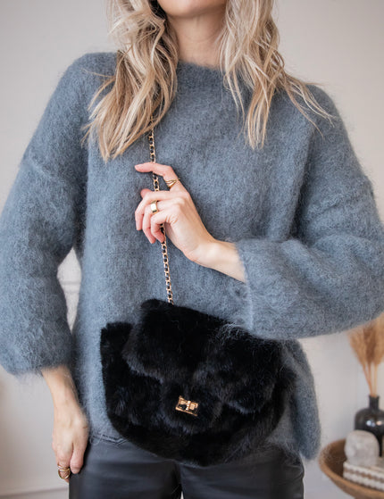 Petit Fur Black - Handbag