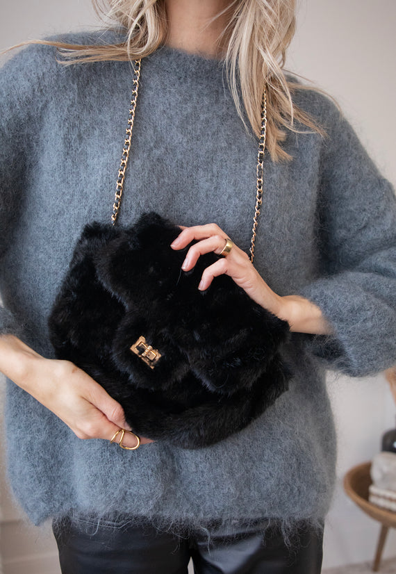 Petit Fur Black - Handbag