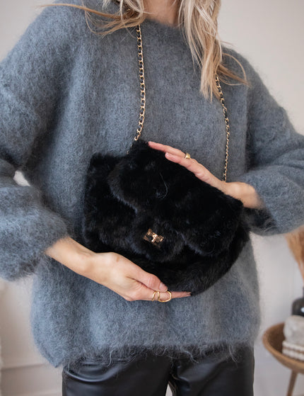 Petit Fur Black - Handbag