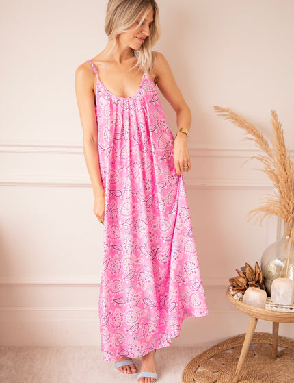 Kleid - Paisley Paradise - Zartrosa