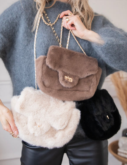 Petit Fur Black - Handbag