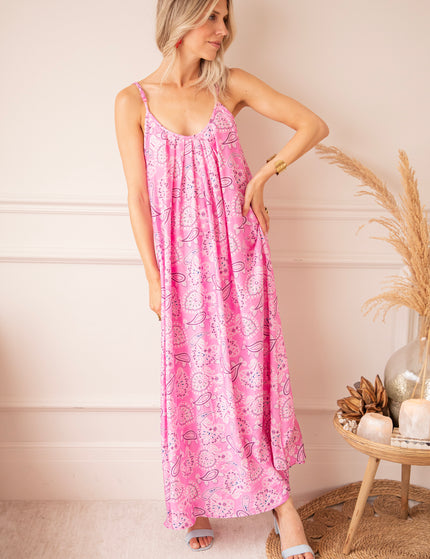 Kleid - Paisley Paradise - Zartrosa
