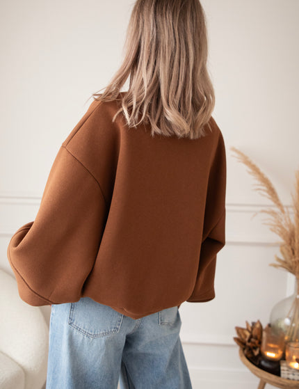 Snuggle Up Brown - Sweater