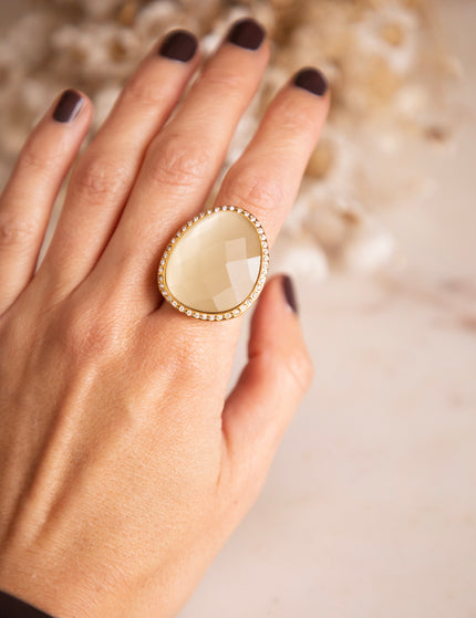Romy Rocks Beige - Ring