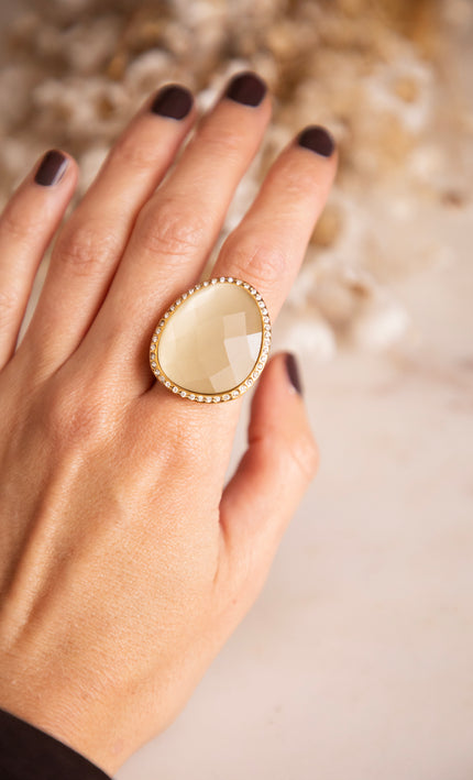 Romy Rocks Beige - Ring