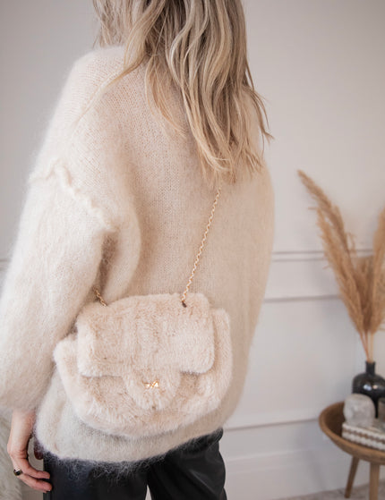 Petit Fur Beige - Handtas