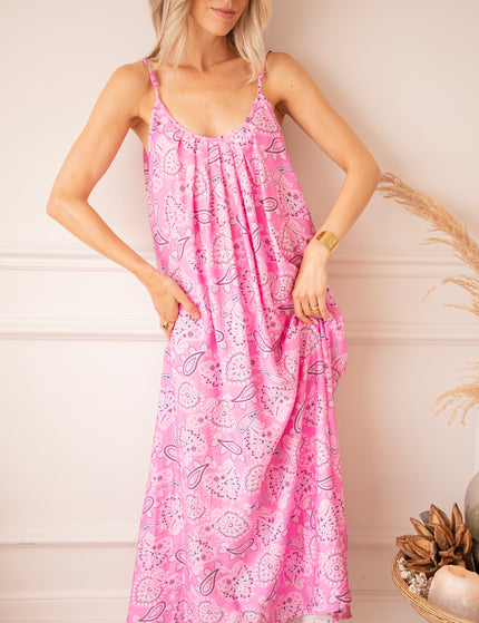 Kleid - Paisley Paradise - Zartrosa