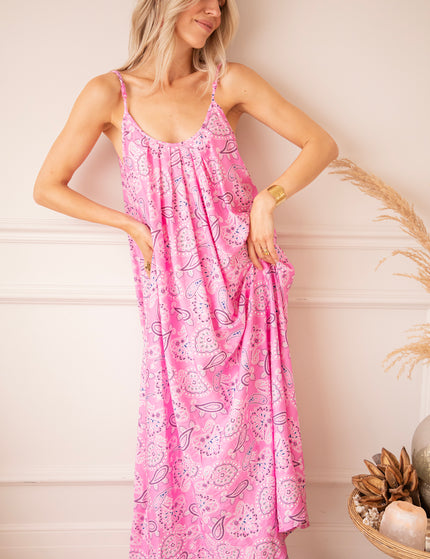 Kleid - Paisley Paradise - Zartrosa