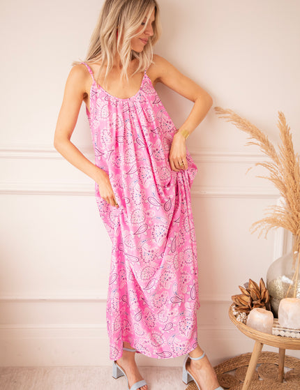 Kleid - Paisley Paradise - Zartrosa