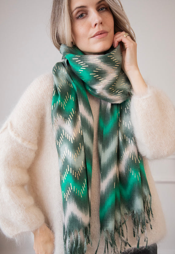 Waves Of Sprinkles Mint Mix - Scarf