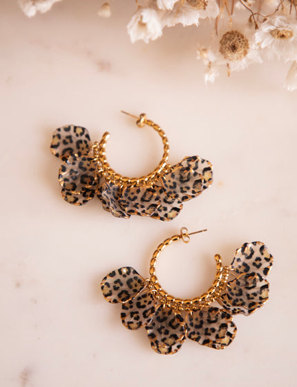 Leaves All Around Olive - Earrings
