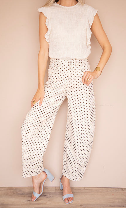Jeans - Billie Dot - Beige