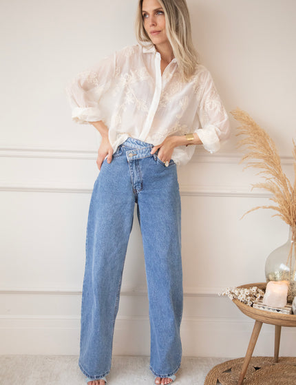 Flower Mist White/Beige - Blouse