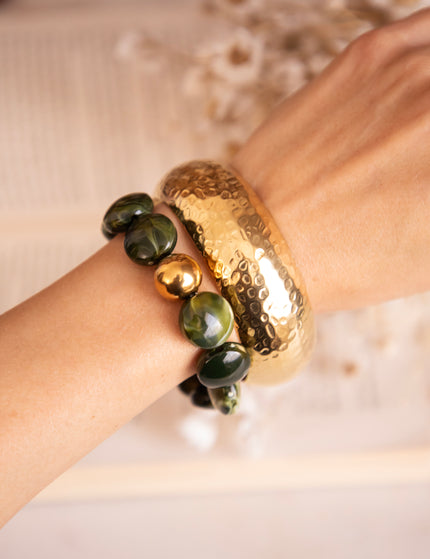 Melted Marble Moss Green - Bracelet