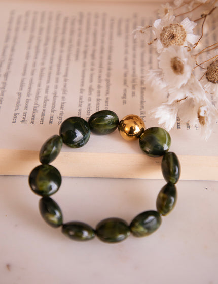 Melted Marble Moss Green - Bracelet