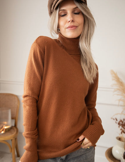 Comfy Billie Turtle Caramel - Sweater