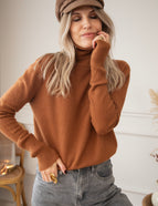 Comfy Billie Turtle Caramel - Trui