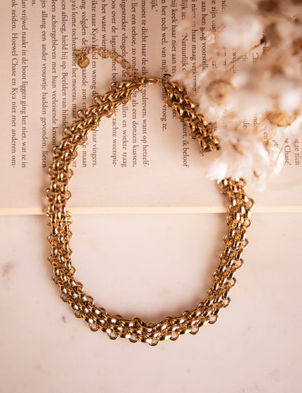 Chain Reaction Gold - Necklace