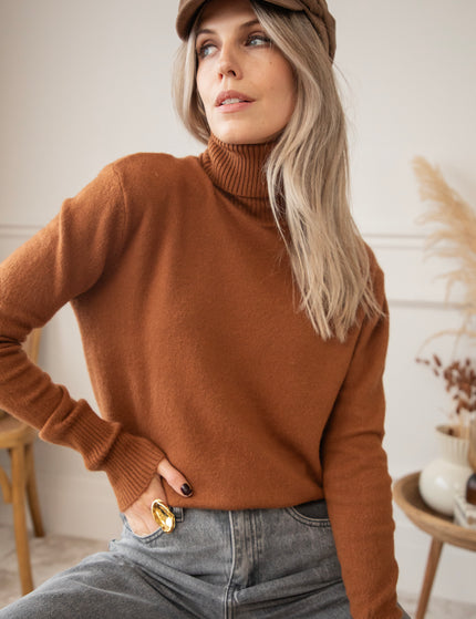 Comfy Billie Turtle Caramel - Sweater