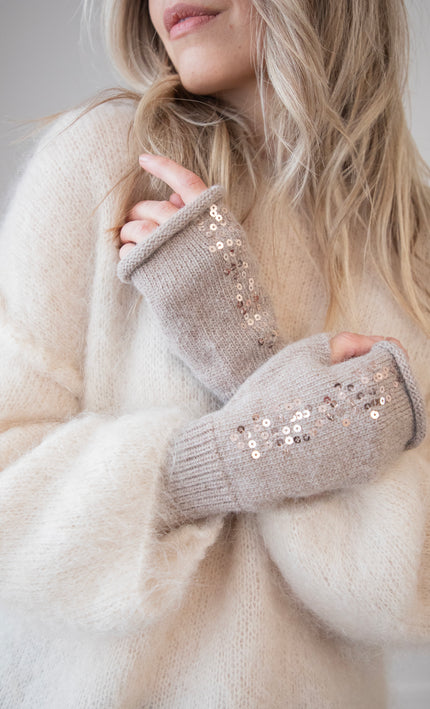 Glamour Gloves Taupe - Gloves