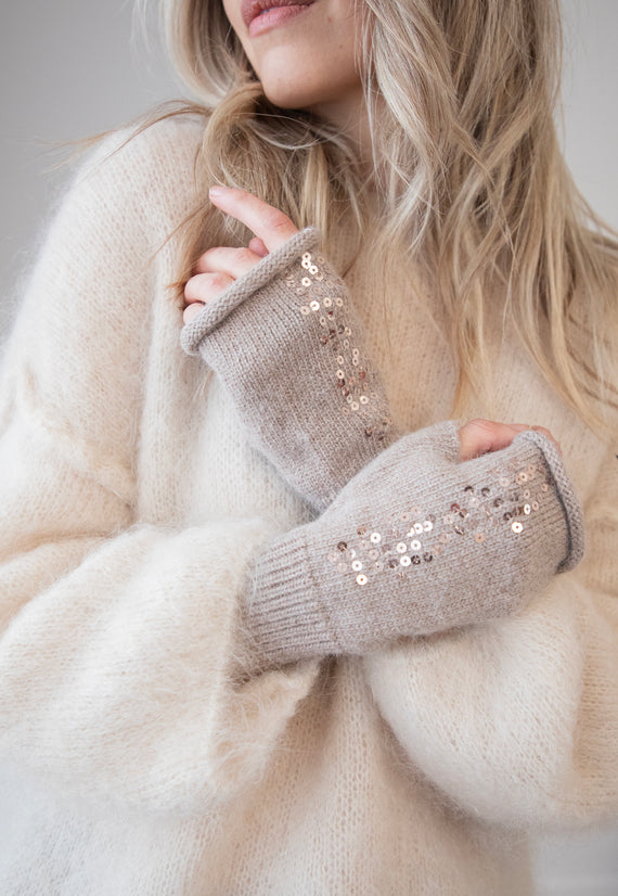 Glamour Gloves Taupe - Gloves