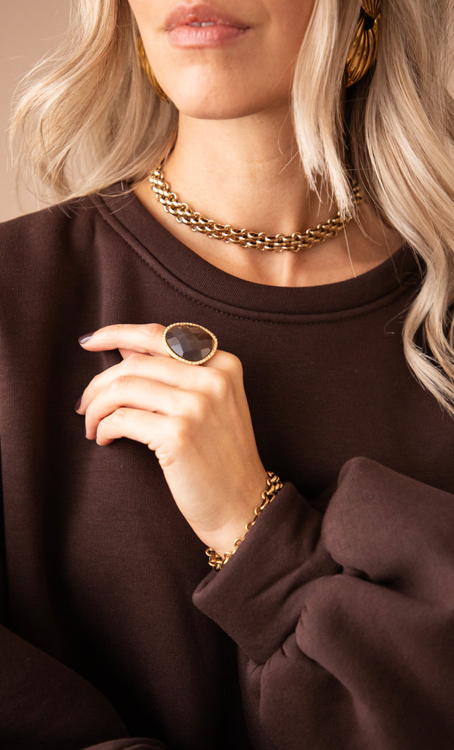 Chain Reaction Gold - Necklace