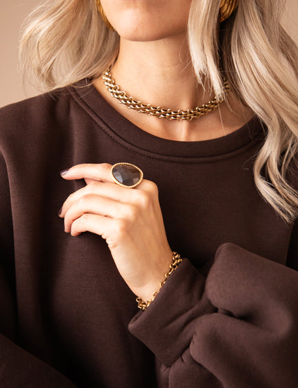 Chain Reaction Gold - Necklace