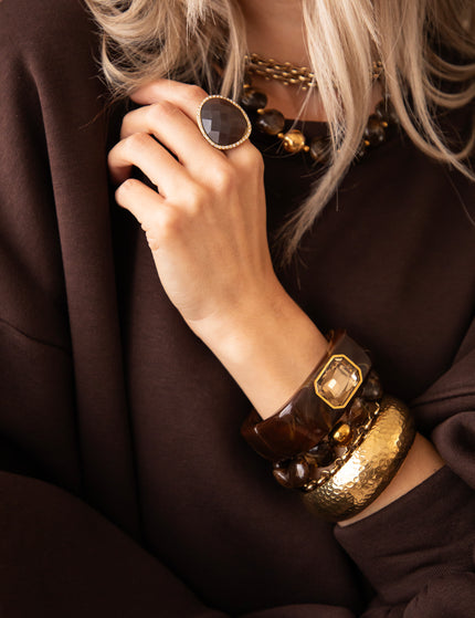 Retro Romance Mocha - Bracelet