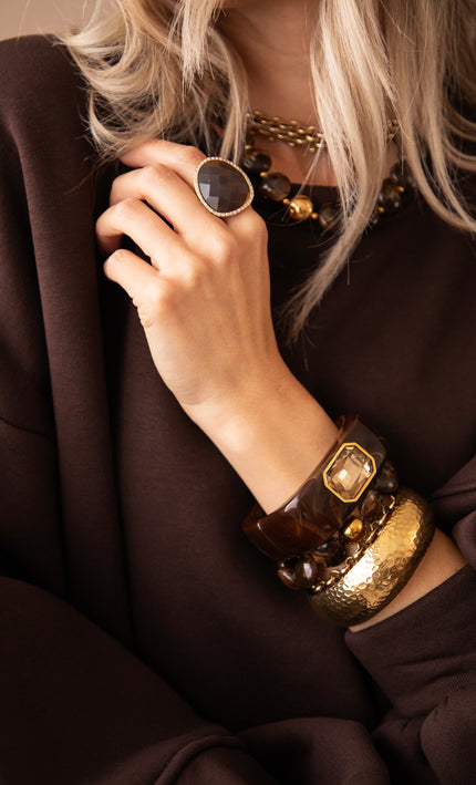 Retro Romance Mocha - Bracelet